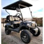 Terminator 48v Electric Golf Cart Four Seater – Massive Rims/Tires Flip Seat – Optionally Fully Loaded – Black Model - Image 2