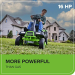 Greenworks 60V 30” CrossoverT Riding Lawn Tractor with 8.0 Ah - Image 5