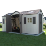 Lifetime 15 Ft. x 8 Ft. High-Density Polyethylene (Plastic) Outdoor Storage Shed with Steel-Reinforced Construction - Image 3