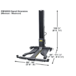 Atlas Single-Post Lift 6000 Lb – Capacity Portable – ATEXH-PSP-6000-FPD - Image 8