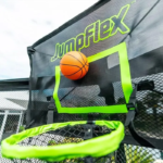 JumpFlex HERO 15 Backyard Outdoor Trampoline for Kids with Net & Ladder - Image 4