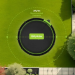 JumpFlex HERO 15 Backyard Outdoor Trampoline for Kids with Net & Ladder - Image 6