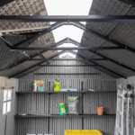 Lifetime 15′ x 8′ Dual Entry Outdoor Storage Shed, Gray - Image 6