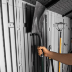 Lifetime 15′ x 8′ Dual Entry Outdoor Storage Shed, Gray - Image 9