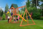 Creative Cedar Designs Cedar Cottage Wooden Swing Set - Image 5