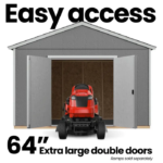 Astoria 12 ft. x 12 ft. Outdoor Wood Storage Shed - Image 9