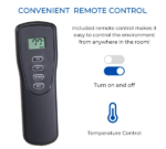 Duluth Forge Dual Fuel Ventless Gas Stove – 26,000 BTU, Remote Control, Matte Black Finish – Model# FDSR25 - Image 3