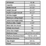 Auto Lift SC-2K 2,000 lb. Single Column Turf Lift – New Black - Image 5