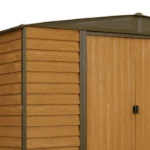 Arrow 10 ft. x 8 ft. Woodridge Shed – Durable Metal Storage with Woodgrain Finish - Image 5