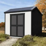 Gardena 8′ x 6′ Outdoor Wood Utility Shed - Image 2