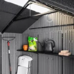 Lifetime 10′ x 8′ Outdoor Storage Shed, Gray - Image 10