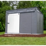 Modernist 10 ft. x 7 ft. Barn Door Storage Shed Suncast - Image 3