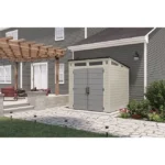 Suncast 7′ x 7′ Modernist Resin Outdoor Storage Shed - Image 9