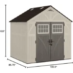 Suncast Tremont 8 ft. W x 7 ft. D Resin Storage Shed BMS8700 - Image 3