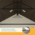 Suncast Tremont 8 ft. W x 7 ft. D Resin Storage Shed BMS8700 - Image 5