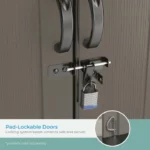 Suncast Tremont 8 ft. W x 7 ft. D Resin Storage Shed BMS8700 - Image 6