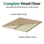 Value Workshop Outdoor Wood Storage Shed - Image 6