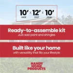 Windemere 10 ft. W x 12 ft. D Storage Shed - Image 4