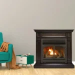 Duluth Forge Dual Fuel Ventless Gas Fireplace With Mantel – 32,000 BTU, T-Stat Control, Chocolate Finish – Model# DFS-400T-2CH - Image 2