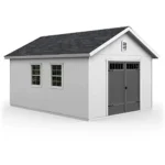 Handy Home Products Scarsdale 12×16 Do-it-Yourself Wooden Storage Shed with Floor