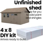 Handy Home Products Scarsdale 12×16 Do-it-Yourself Wooden Storage Shed with Floor - Image 4