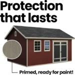 Handy Home Products Scarsdale 12×16 Do-it-Yourself Wooden Storage Shed with Floor - Image 7