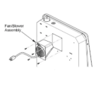 Fan Blower for MU Style Mini Hearth Gas Space Heaters – Black Finish – Model# 20UB100B-01 - Image 2