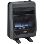 Bluegrass Living Natural Gas Vent Free Blue Flame Gas Space Heater With Blower and Base Feet – 20,000 BTU, T-Stat Control – Model# B20TNB-BB - Image 2