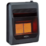 Bluegrass Living Natural Gas Vent Free Infrared Gas Space Heater With Blower and Base Feet – 20,000 BTU, T-Stat Control – Model# B20TNIR-BB - Image 5
