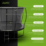 ALLSTAR 10 Trampoline Outdoor Backyard Play Equipment with Net & Ladder - Image 8
