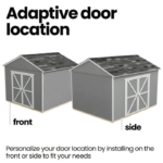 Rookwood 10 ft. W x 14 ft. D Wood Storage Shed - Image 2