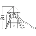 Congo Monkey Playsystem Adventurer Wooden Swing Set - Image 3