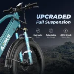Aipas M2 Xterrain Electric Bike – Matte Black | All-Terrain E-Bike with Powerful Motor - Image 2