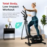 Sunny Health and Fitness Programmable Magnetic Elliptical - Image 5