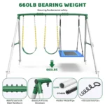 660lbs Heavy Duty Swing Set With 1 Platform Swing, 2 Belt Swings - Image 7