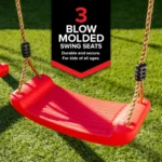 Sports power Vinyl-Covered Wood Swing Set – Classic & Durable for Outdoor Fun - Image 6