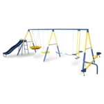 Sportspower Super 10 Metal Swing Set with Lifetime Warranty on Blow Molded Slide - Image 5
