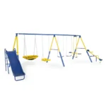 Sportspower Super 10 Metal Swing Set with Lifetime Warranty on Blow Molded Slide - Image 4