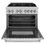 ZLINE 36 in. Professional Dual Fuel Range – Fingerprint Resistant Stainless Steel - Image 3